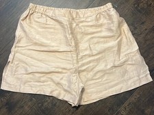 Lunya Resort Shorts, Linen And Silk Blend, Size XL, New, Dusty Rose