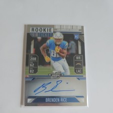 2024 Panini Contenders Brendan Rice Silver Prizm Rookie Ticket On Card Auto #134