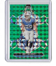 2024 Panini Mosaic Matt Milano Green Mosaic Prizm #27 Buffalo Bills