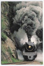 Royal Hudson Steam Train 2860 British Columbia BC Rail Postcard 1993