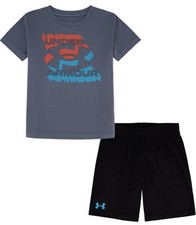 Under Armour Boys 2T Tee Sleeve Set Lightweight, Breathable, Grovel Zone NWT