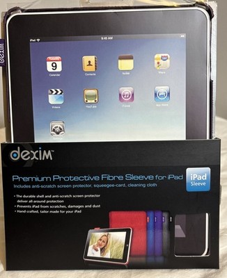 DEXIM PREMIUM PROTECTIVE FIBRE SLEEVE for iPAD, DLA137U - Purple - iPad not Incl
