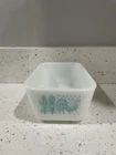 Vintage Pyrex 0502 Amish Butterprint Refrigerator Dish 1 1/2 Pt Rooster