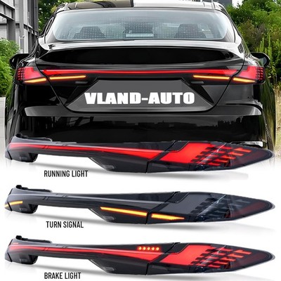 For 2025-2026 Toyota Camry Smoke LED Sequential Tail Lights with Trunk Lid Light