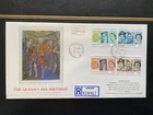 21/04/1986 GB Silk FDC: Queen's 60th Birthday Reg. FDC w/ Horncastle, Lincs cds