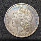 1891 Morgan Silver Dollar $1 - Philadelphia - XF+ Det. - Old Cleaning - Toner