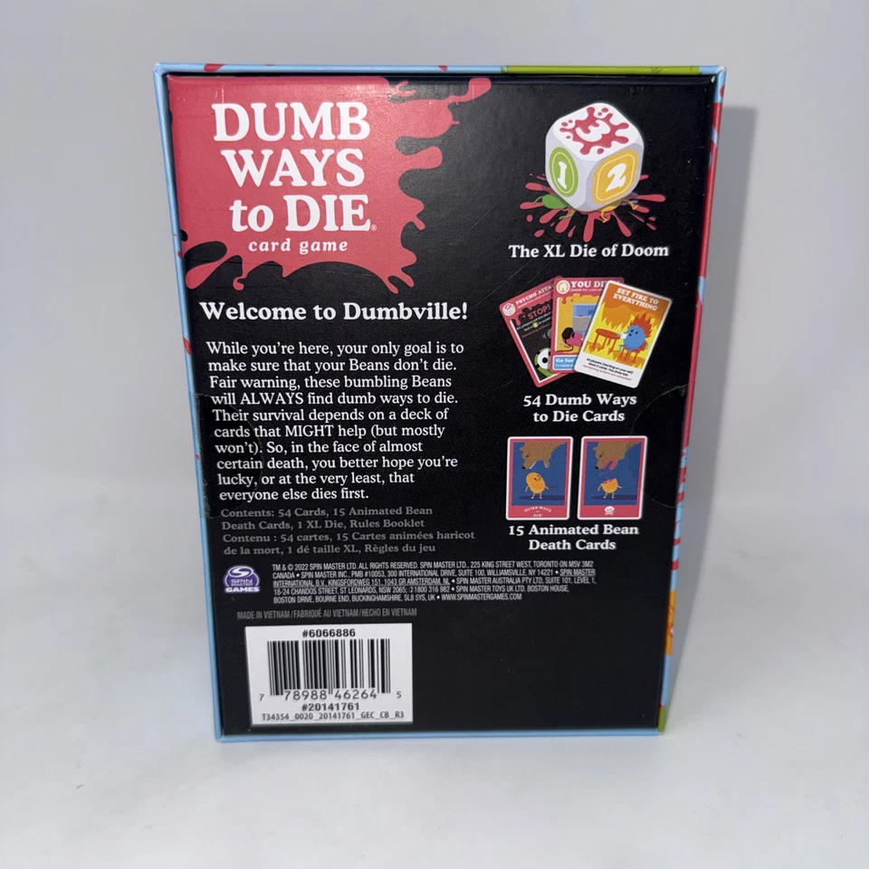Spin Master Games, Dumb Ways to Die, The Viral Meme Card Game Factory Sealed - Image 2 of 2