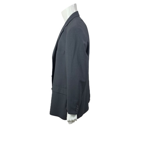 Brooks Stretch Mens Blazer Sport Coat Gray Wool Blend 3 Button Jacket Men's 50L - Picture 12 of 17