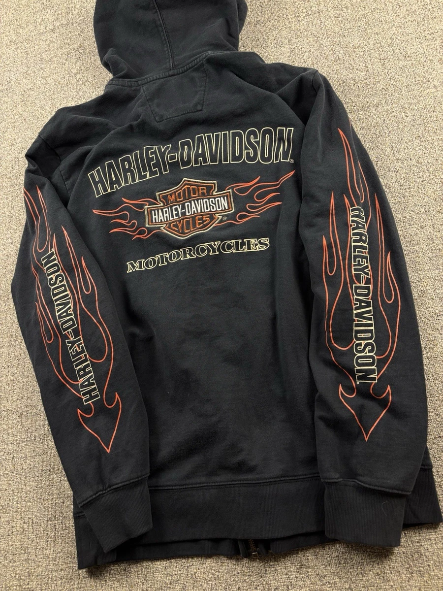 harley davidson zip up hoodie products for sale | eBay
