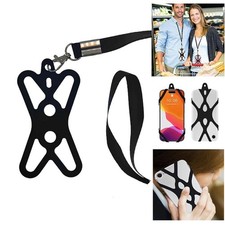 Adjustable Mobile Phone Lanyard Silicone Cord Neck Straps 45cm for Mobile Phone