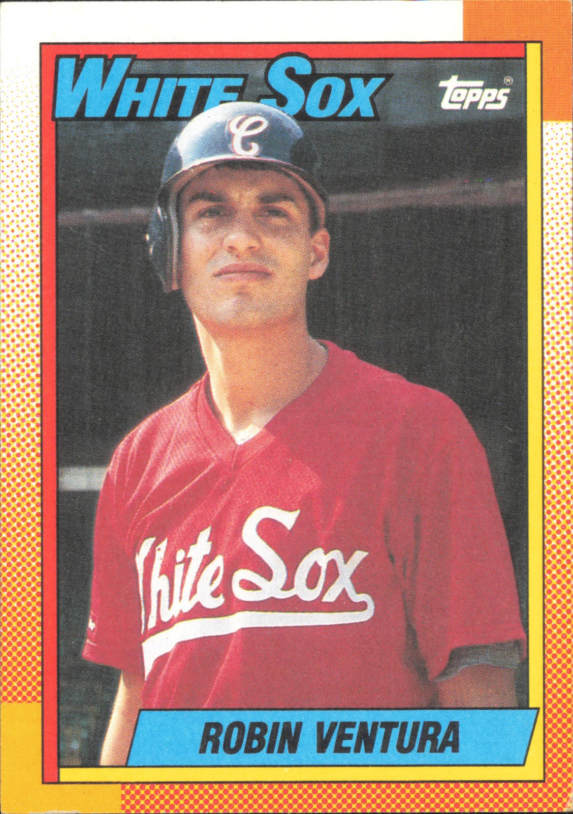 Robin Ventura #121 Baseball Cards 1990 Topps trading card — raw and PSA graded price guide