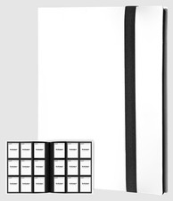 Premium 9 Pocket Card Binder Holds 320 Cards Trading Card Binder White 