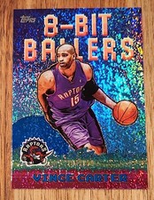 2025 -26 Topps 8-Bit Ballers Vince Carter Blue Holo Foil SP #101/150 NBA Raptors