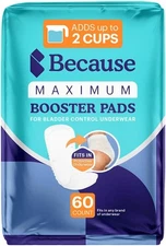 Maximum Incontinence Booster Pads, Adult Diaper Doubler Adds 2 Cups of Extra ...