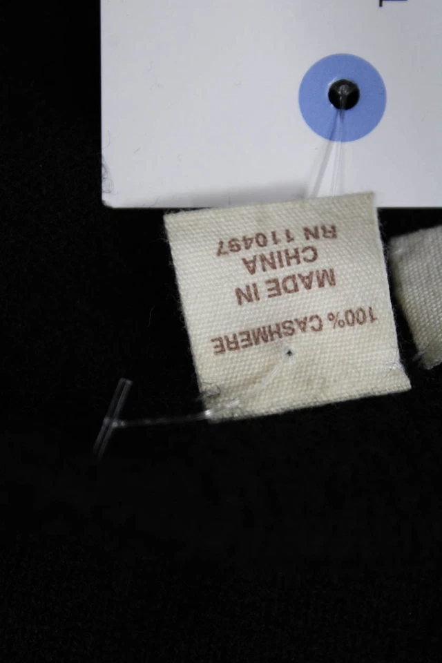 Cárdigan para mujer Inhabit negro 100 % cachemir botón cuello redondo talla S Foto 4 de 4