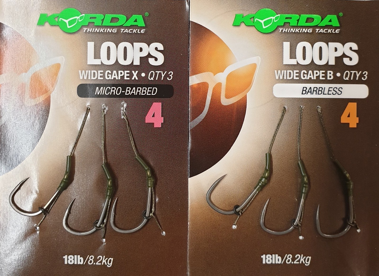 Korda Loop Rig Wide X Gape Size 8 Microbarbed DISC