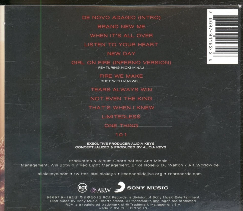 Alicia Keys Girl On Fire CD Europa RCA 2012 In Gatefold Card Sleeve Hat Infos - Bild 2 von 3