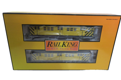 MTH RailKing 30-2273-3 MTA Tren de Trabajo R-17 Juego de 2 vagones Metro Complemento Sin Alimentación | Zustand: New