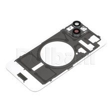 Clear Back Glass Battery Cover for Apple iPhone 15 Plus Transparent