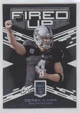 2017 Donruss Elite Fired Up 292/299 Derek Carr #7 b8c