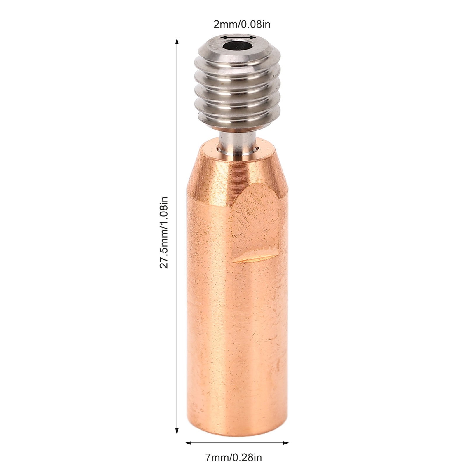 3D Printer Throat Nozzle Alloy Red Copper Bimetal Heat Break Throat