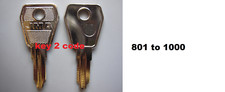 filing cabinet and desk L&F and eurolock keys, codes avaliable from 801 to 999