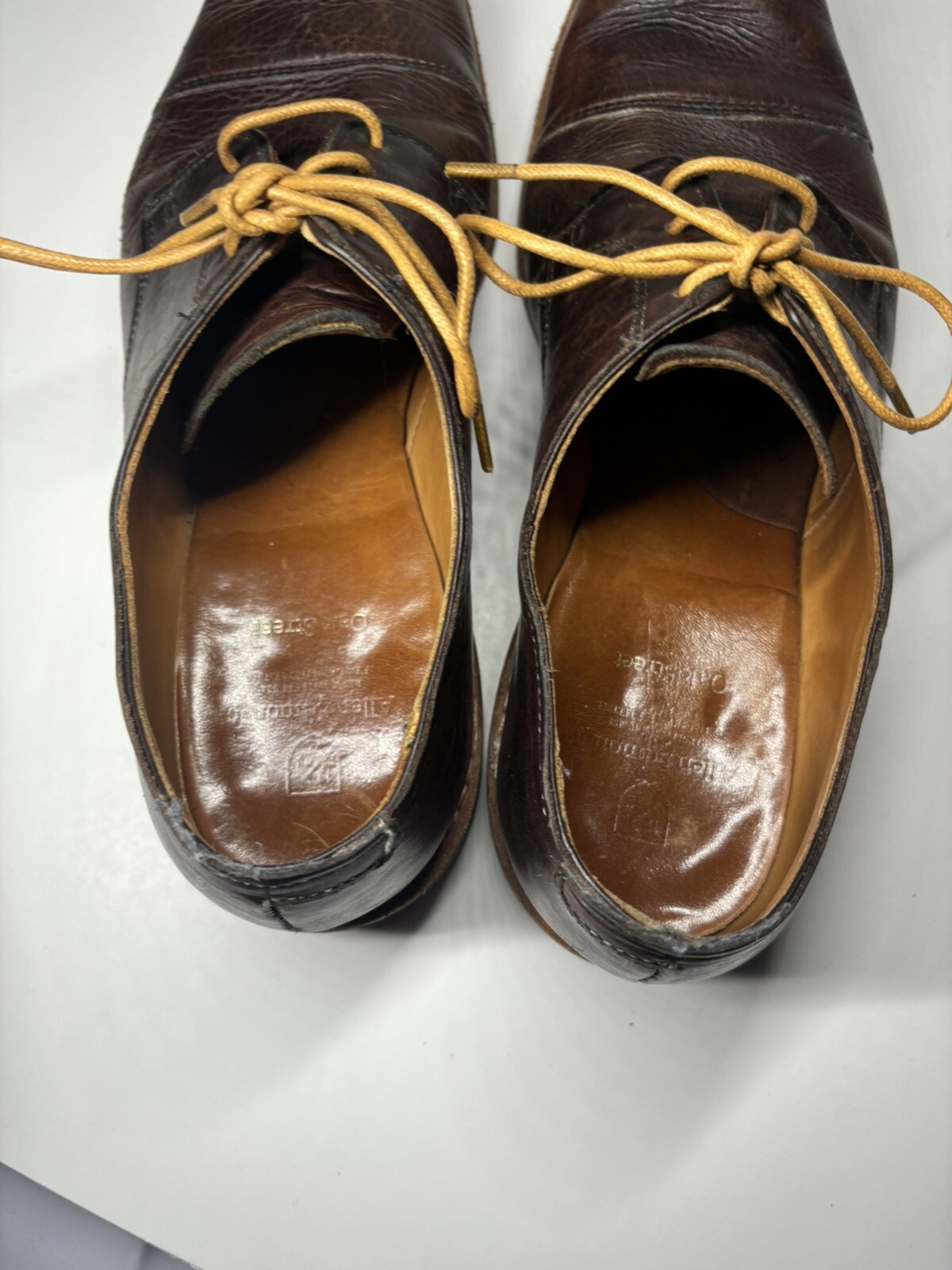SAOLA Scarpe eleganti derby Allen Edmonds Oak Street da uomo 9 C marrone made in USA