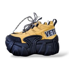 Vetemens x Swear platform mustard leather sneakers size 5 UK  Euro 38