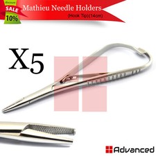 5Pcs Elastic Placing Mathieu Plier Hook Tip Orthodontic Braces Ligature Forcep
