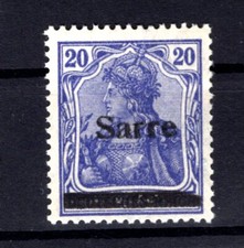 Saar 8III Pfv Variety MNH Mint BPP (T1980