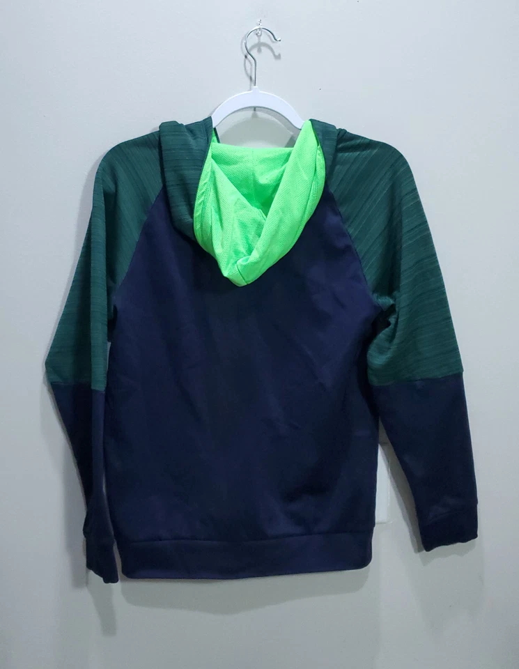 C9 Champion Jacket Women Large Long Sleeve Vneck Zip Top Sweater Blue Running - Image 2 of 4