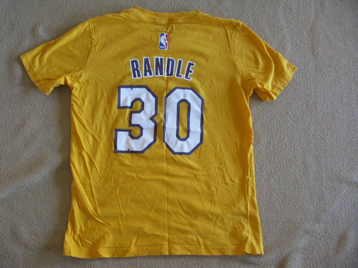 adidas NBA LAKERS （Ｌ） ADIDAS NBA #33 Randle LA Lakers Gold Logo Short Sleeve Youth T