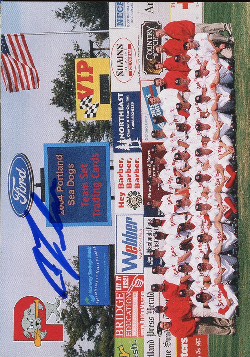 2004 Portland Sea Dogs SHELDON FULSE Signed Card autograph AUTO RED SOX rc
