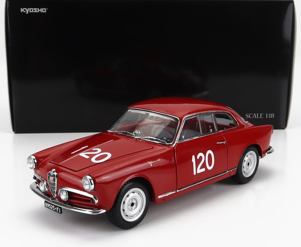 Kyosho 1/18 Alfa Romeo Giulietta Sprint Rapid Mille Miglia 1956 Modell-image