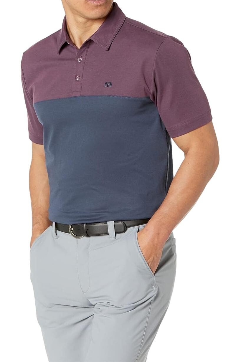 Sz Sm - Трэвис Мэтью Менс, Мы отправляемся в гольф-поло (Сиреневое вино/Голубые ночи)