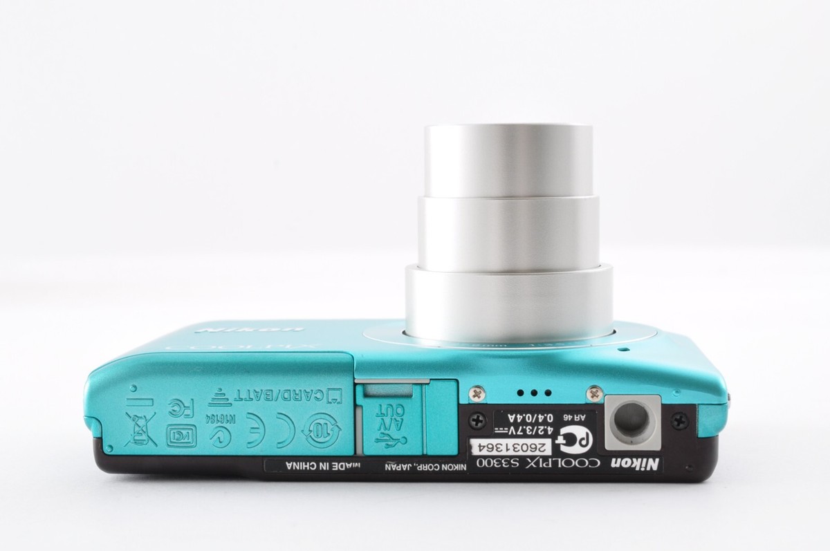 Nikon Coolpix S3300 Mint Green Excellent+5 Compact Digital Camera