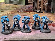 Intercessor Primaris Ultramarines x5 squad Space Marines Painted 