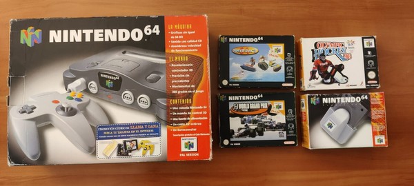 Pack de consola y juegos de la nintendo 64