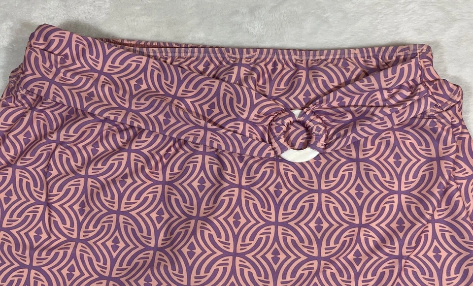 Antonio Melani Bathing Suit Skirt Womans Pink/Lavender Pull On Ring Accent - Image 2 of 4