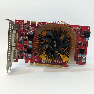 Palit NVIDIA GeForce 9600GT 512MB GDDR3 PCI-Express Grafikkarte Gold Rot DVI