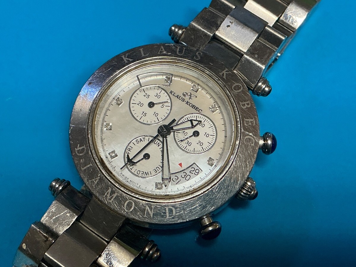 時計 k_k Klaus Kobec Couture Sports Mens Chronograph Watch KKG1913 Working