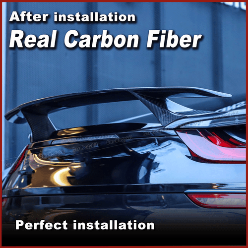 Passt für BMW i8 Coupe 14-18 Carbon Heckspoiler Spoiler Flügel Kofferraum Lippe - Bild 5 von 12