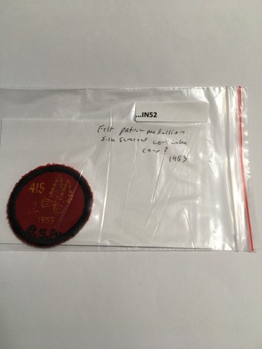 LOON LAKE FELT PATCH 1953 PATROL MEDALLION SIZE IN52 - 第 1/1 張圖片