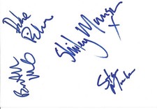 Gabarge Autogramme full signed 10x15 cm Karteikarte 