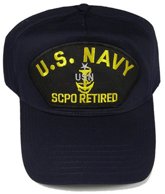 USN NAVY SCPO RETIRED ANCHOR HAT CAP SENIOR CHIEF PETTTY OFFICER E-8 GOAT