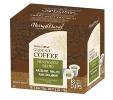 Harry & David Coffee, Northwest Blend, 18 Single Serve Cups