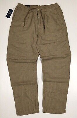 Polo Ralph Lauren Linen Blend Houndstooth Dress Slim Pants Polo Ralph Lauren Linen Blend Houndstooth Dress Slim Pants