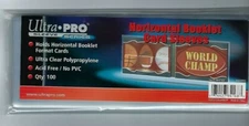 1 Pack of 100 Ultra Pro Booklet  Sleeve - Horizontal