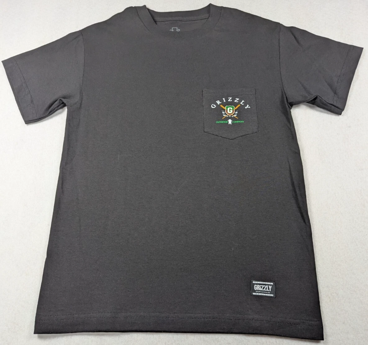 T-shirt Homme GRIZZLY S/S BLAZING TRAILS - Rasta Tie-dye - Taille M - Neuf