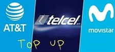 TOP UP FOR TELCEL  AT T MEXICO PACK 7 days CALLS AND SMS UNLIMITED